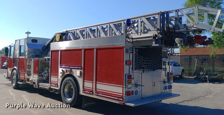 image for item DQ7158 2007 Sutphen 75' Ladder Quint fire truck