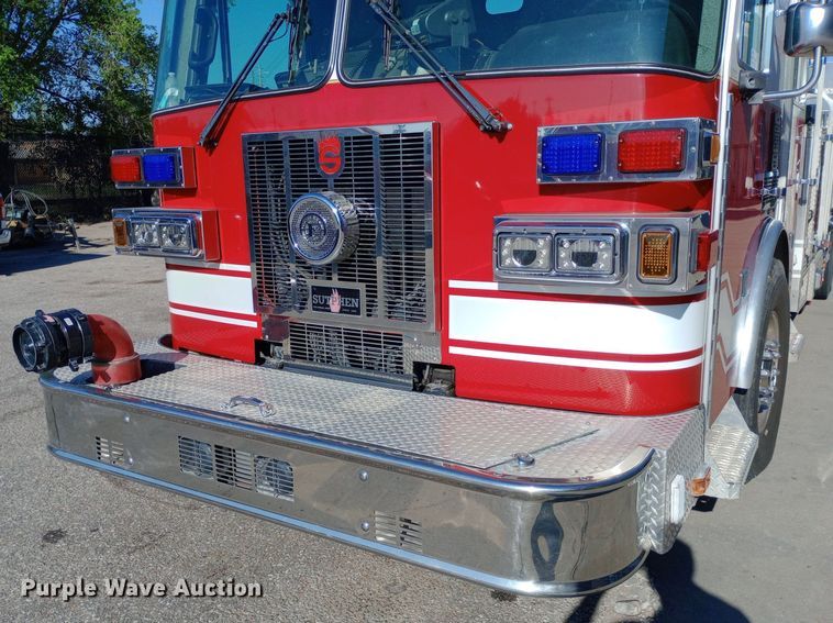 image for item DQ7158 2007 Sutphen 75' Ladder Quint fire truck