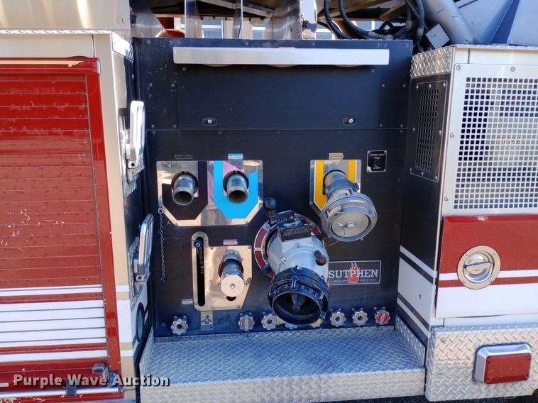 image for item DQ7158 2007 Sutphen 75' Ladder Quint fire truck