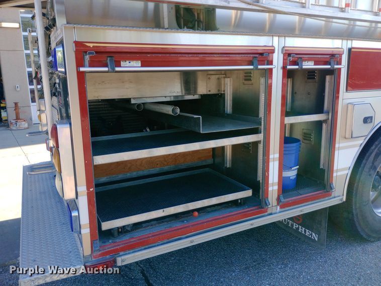 image for item DQ7158 2007 Sutphen 75' Ladder Quint fire truck