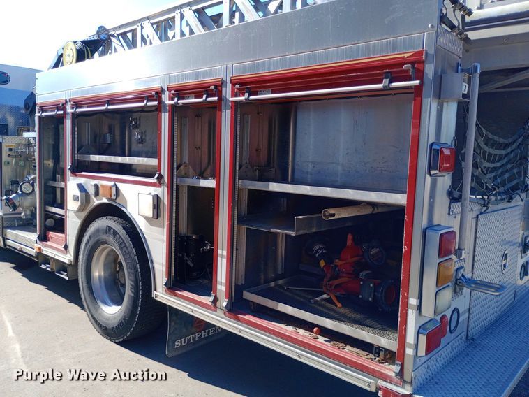 image for item DQ7158 2007 Sutphen 75' Ladder Quint fire truck