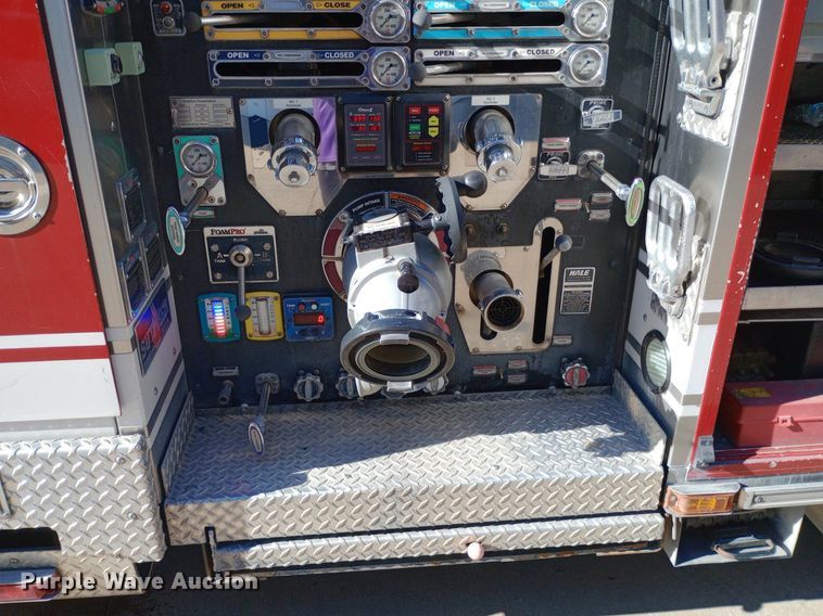 image for item DQ7158 2007 Sutphen 75' Ladder Quint fire truck