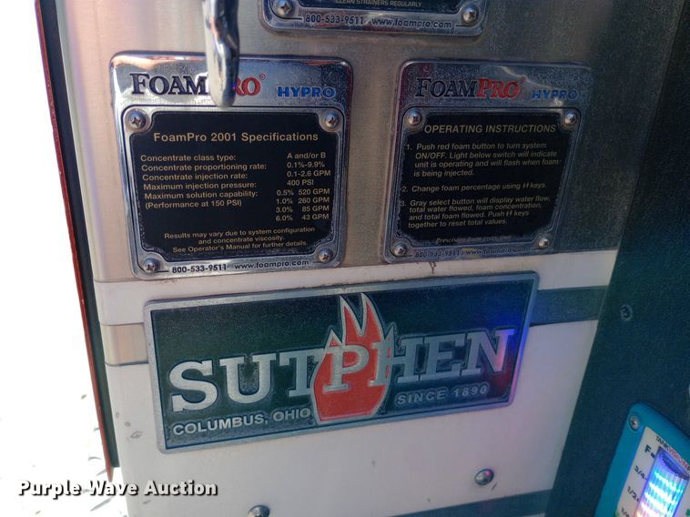 image for item DQ7158 2007 Sutphen 75' Ladder Quint fire truck