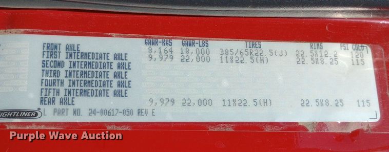 image for item DQ7159 2000 Freightliner  FL80 fire truck