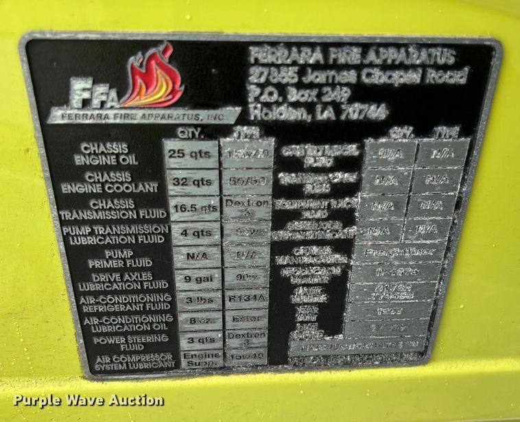 image for item DS3117 1999 Freightliner pumper fire truck