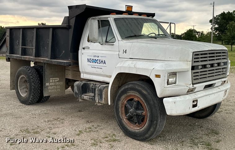 image for item DX0672 1981 Ford F700 dump truck