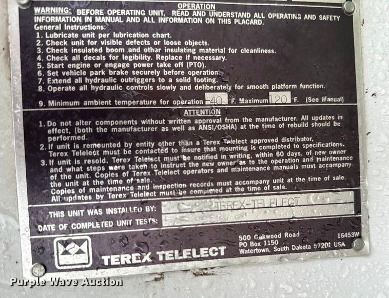 image for item DX0673 2011 Terex  Hi-Ranger LT-40 bucket lift