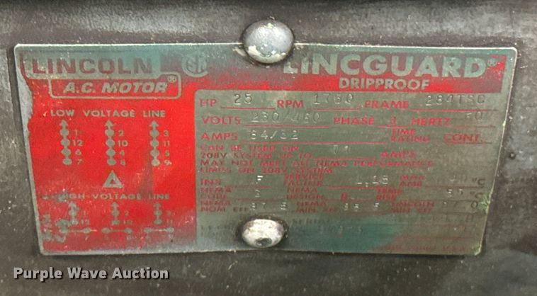 image for item DX0732 Sullair  10-25 air compressor
