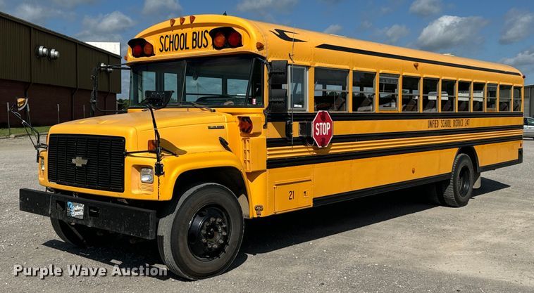 image for item DX0785 2001 Blue Bird B7 school bus