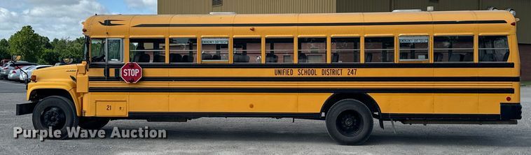image for item DX0785 2001 Blue Bird B7 school bus