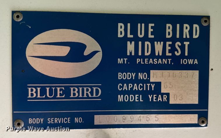 image for item EH3997 2001 International  school bus