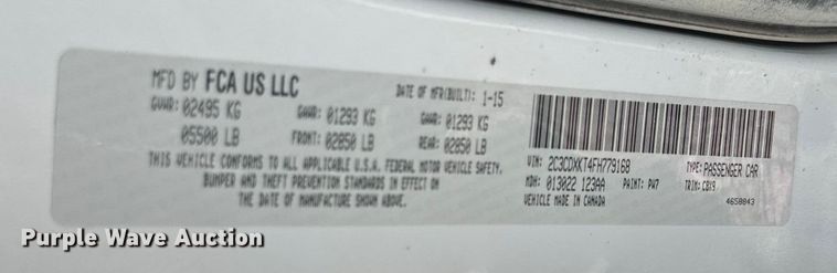 image for item EH6918 2015 Dodge  Charger Police 