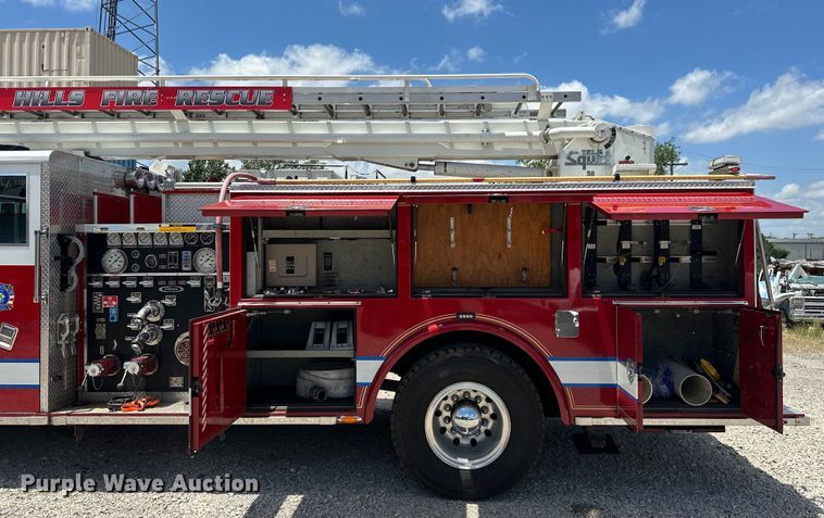 image for item EJ4359 1986 Pierce E3297 Quint fire truck
