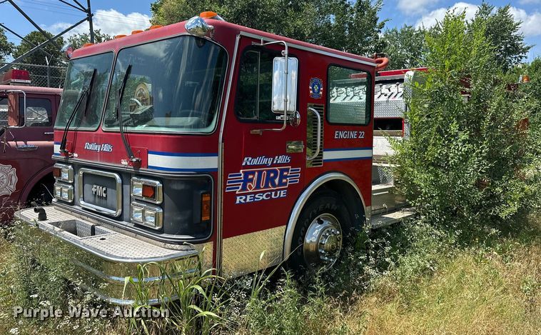 image for item EJ4360 1988 Spartan MS20-2042 pumper fire truck
