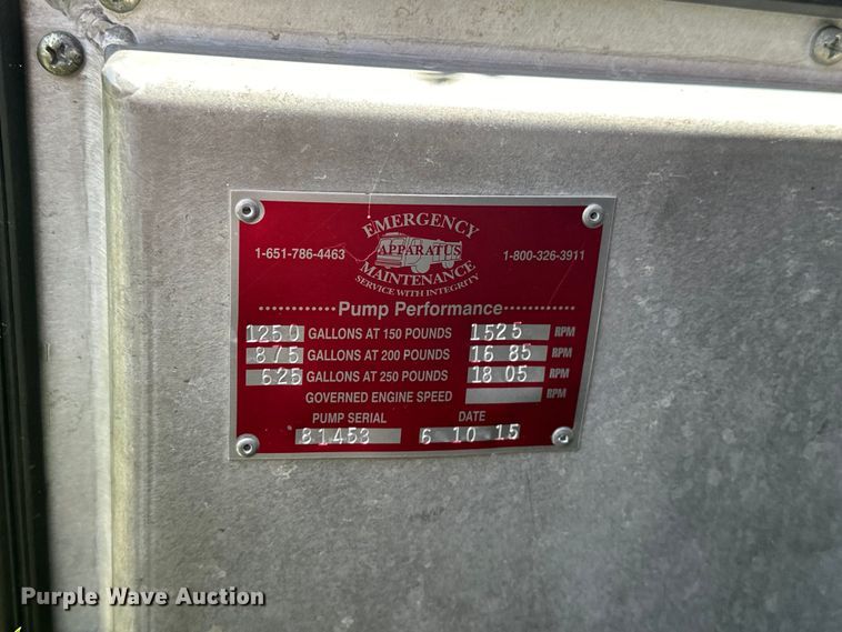 image for item EJ4360 1988 Spartan MS20-2042 pumper fire truck