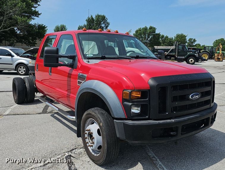 image for item EJ5580 2008 Ford  F450 Super Duty Crew Cab truck cab and chassis