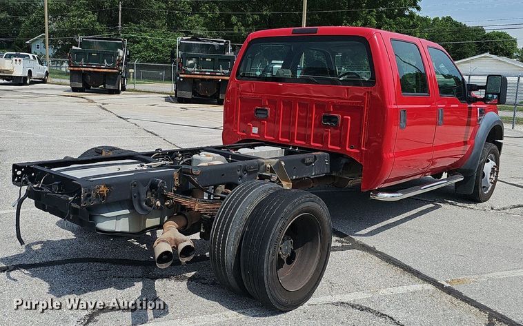 image for item EJ5580 2008 Ford  F450 Super Duty Crew Cab truck cab and chassis