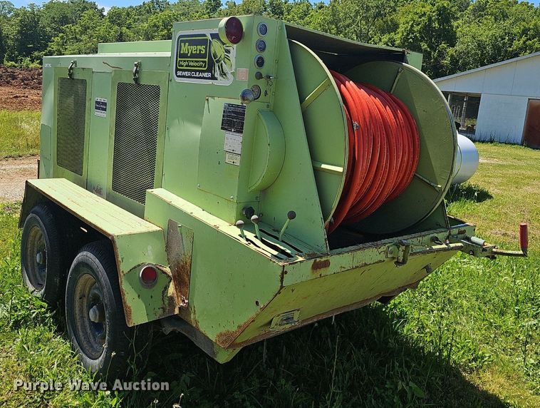 image for item EJ5628 1977 Myers sewer jetter trailer