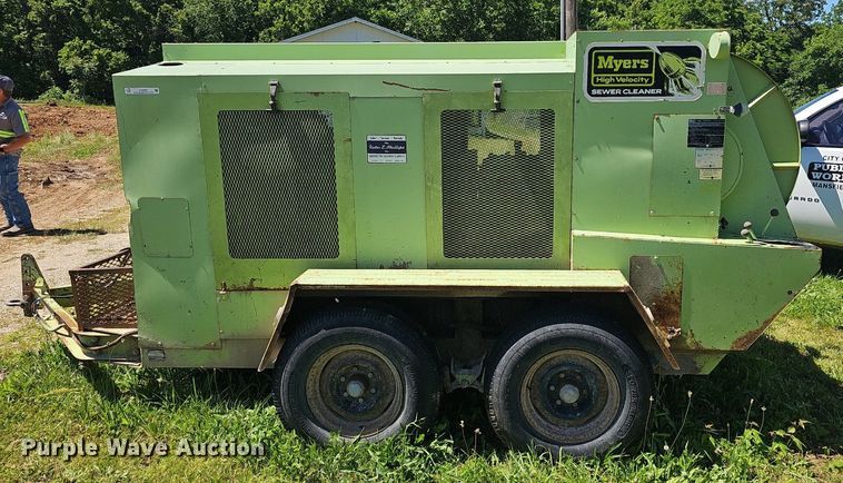 image for item EJ5628 1977 Myers sewer jetter trailer