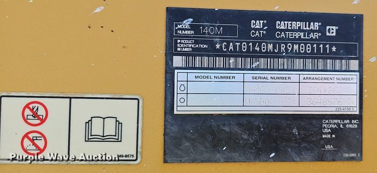 image for item EJ5667 2011 Caterpillar  140M2 motor grader