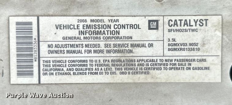 image for item EJ6846 2008 Chevrolet  Impala LS 