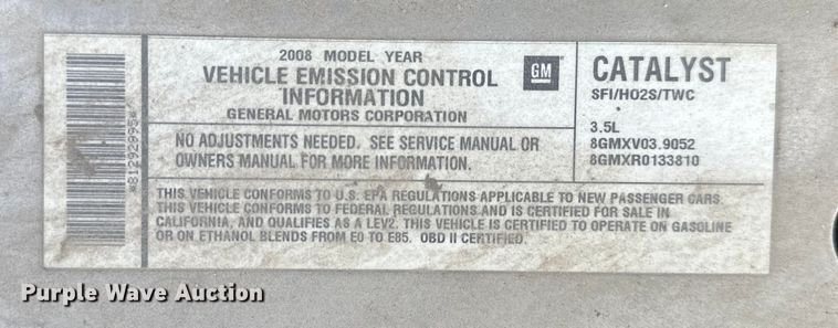 image for item EJ6847 2008 Chevrolet  Impala LS 