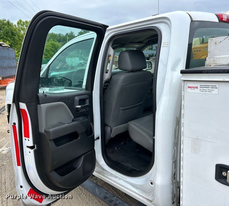 image for item EK4759 2017 Chevrolet  Silverado 2500HD Double Cab utility bed pickup truck