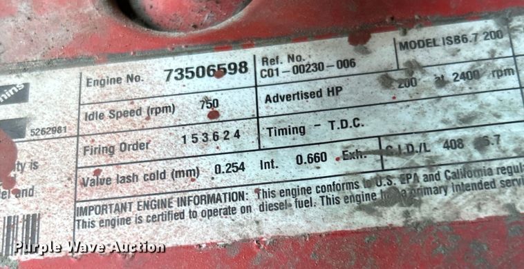 image for item EK4782 2014 Thomas Built Saf-T-Liner C2 school bus