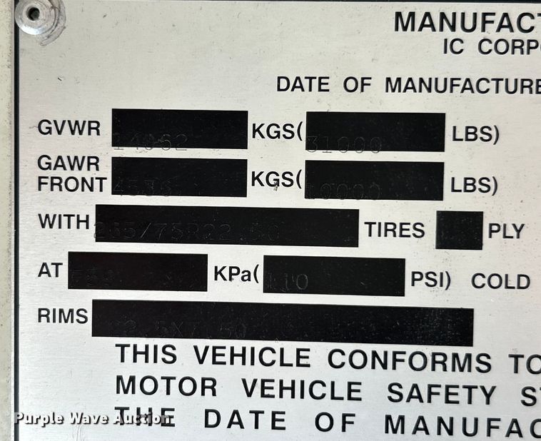 image for item EK4784 2008 IC CE300 school bus