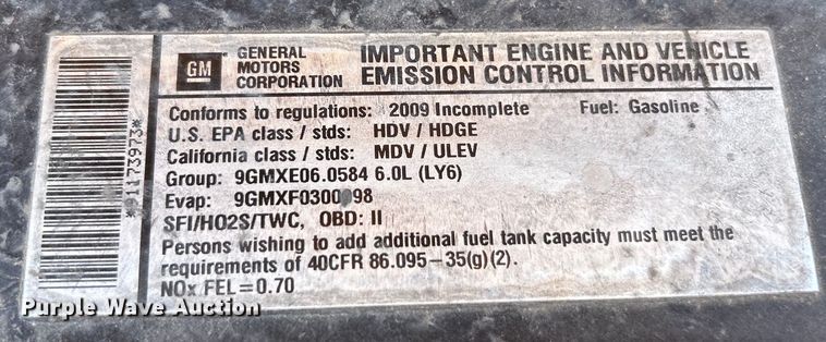 image for item EK4785 2009 Chevrolet  Express school bus