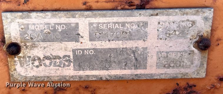 image for item EK4790 Woods  20A200 soil pulverizer