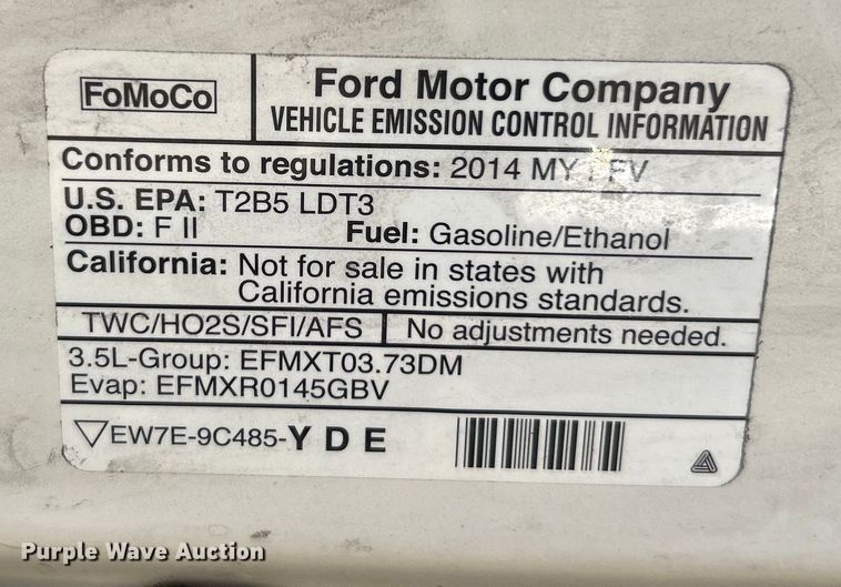 image for item EK4826 2014 Ford  Explorer  SUV