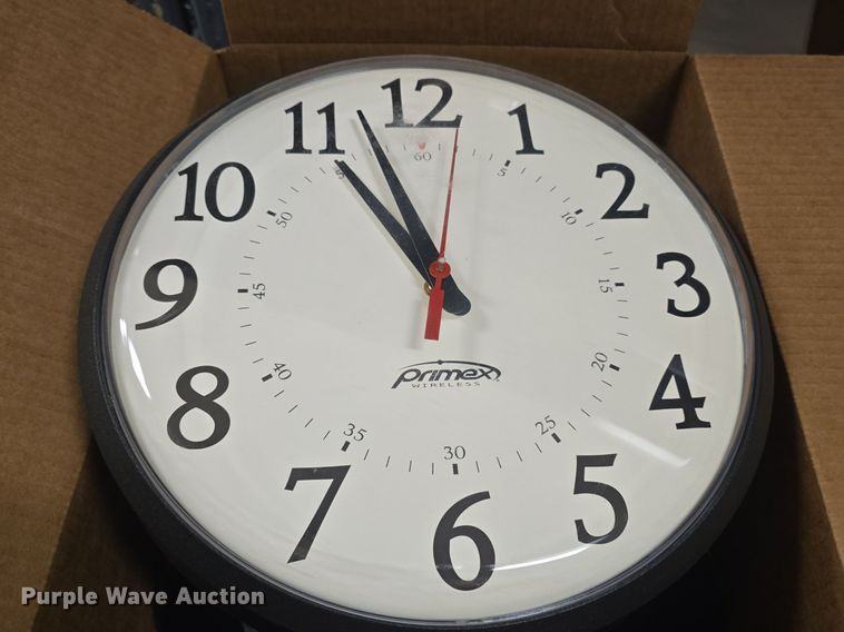 image for item EK6000 (7) Primex wall clocks
