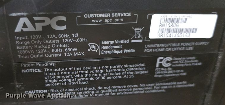 image for item EK6001 APC  NS1080  battery back up