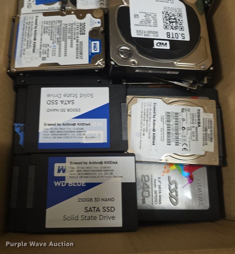 image for item EK6006 (84) hard drives