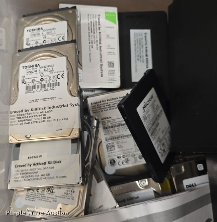 image for item EK6006 (84) hard drives