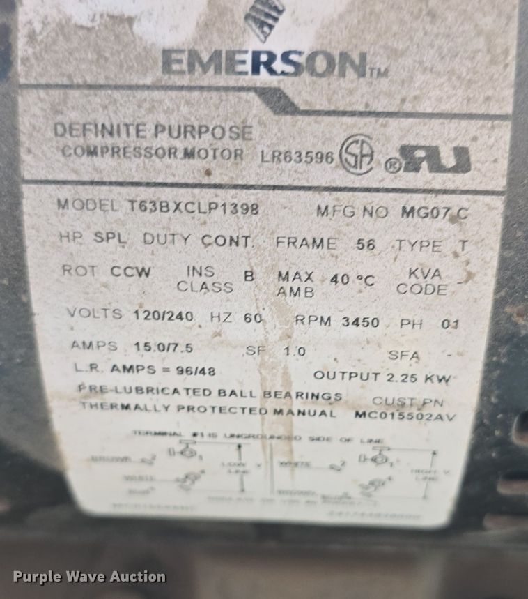 image for item EK6102 Dayton Speedaire 4B234D air compressor