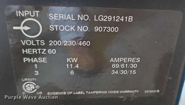 image for item EK6110 Miller Millermatic 350P welder