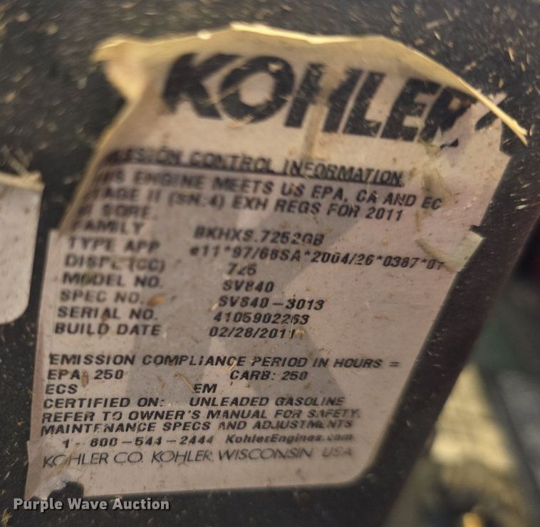 image for item EK6111 2011 Country Clipper Jazee Pro ZTR lawn mower