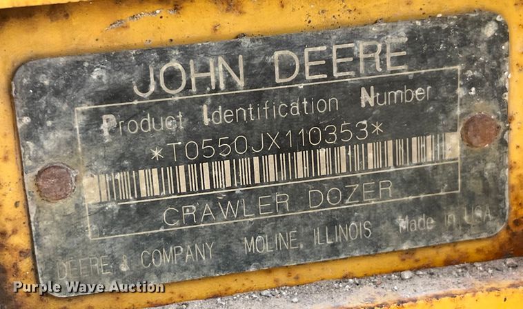 image for item EK8698 2005 John Deere 550J LGP dozer