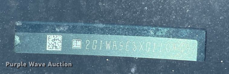 image for item LU9894 2016 Chevrolet  Impala 