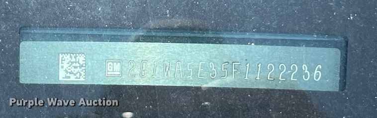 image for item LU9897 2015 Chevrolet  Impala 