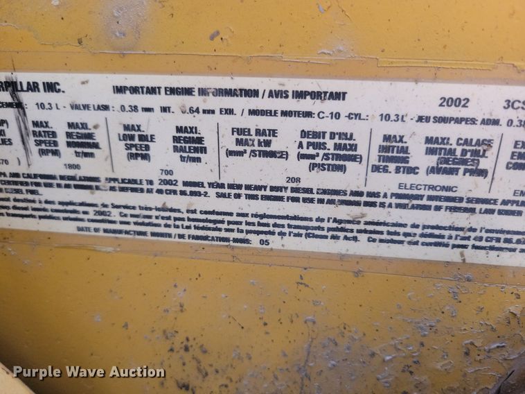 image for item MO9200 2003 Sterling LT9500 dump truck