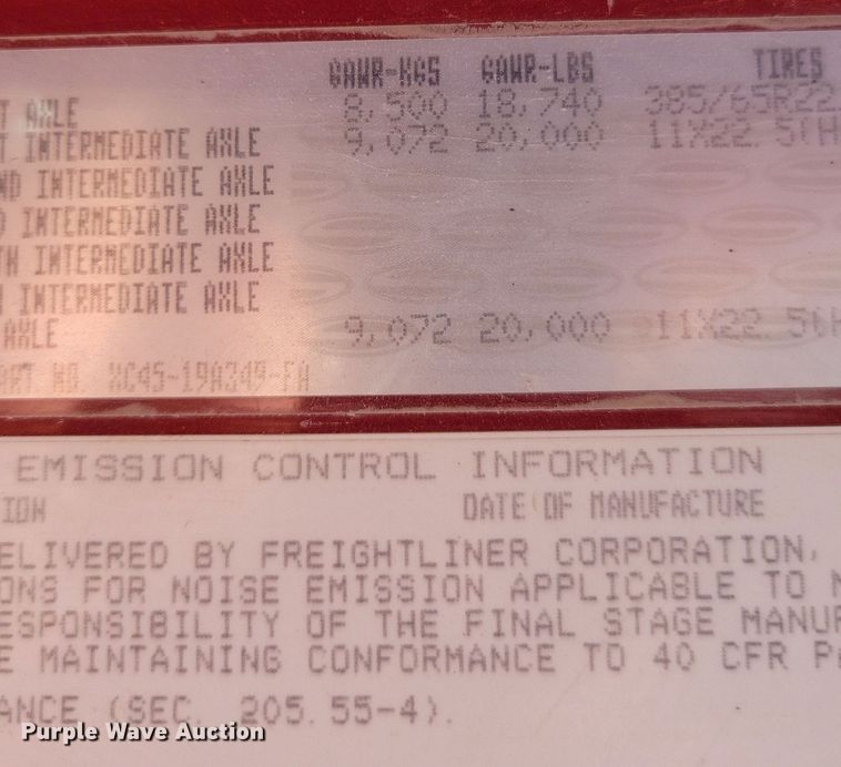 image for item MO9200 2003 Sterling LT9500 dump truck