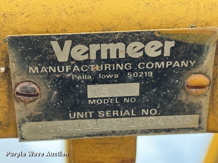 image for item MU9795 1985 Vermeer TS44A tree spade