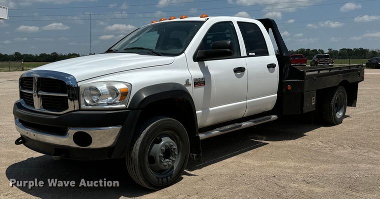 image for item MU9798 2008 Dodge Ram 4500HD flatbed truck