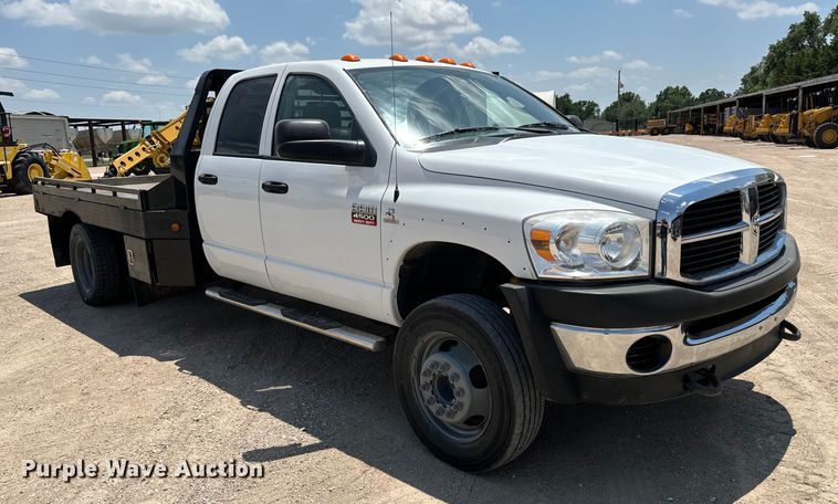 image for item MU9798 2008 Dodge Ram 4500HD flatbed truck