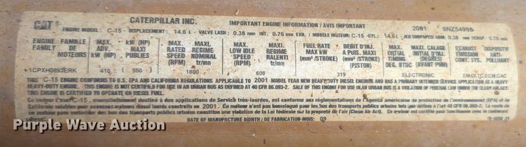 image for item NG9891 2002 Kenworth  W900 dump truck