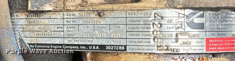 image for item NL9917 1982 GMC Brigadier  truck cab and chassis