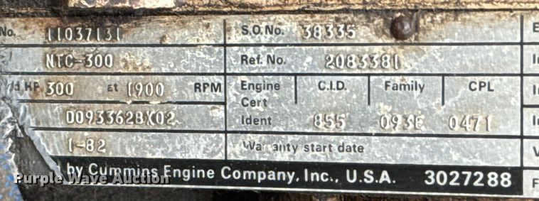 image for item NL9917 1982 GMC Brigadier  truck cab and chassis